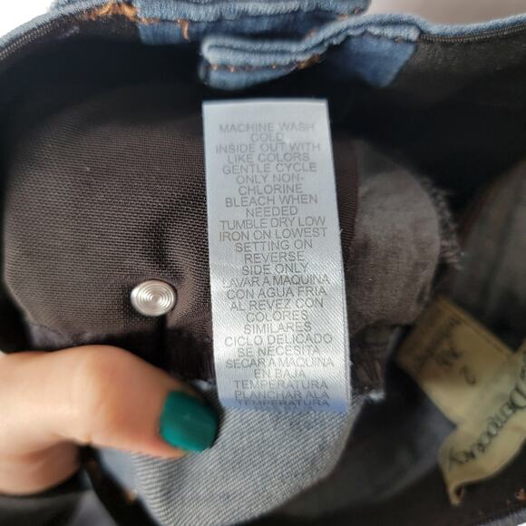 Democracy Dark Wash "Ab"solution Ankle Slim Stretch Skinny Jeans Size 2 - Picture 9 of 12